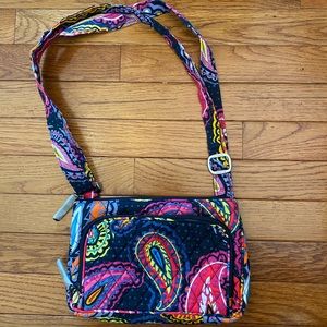 Vera Bradley Little Hipster Twilight Paisley Bag